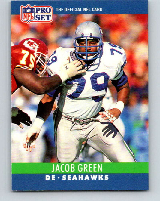 1990 Pro Set #301 Jacob Green Mint Seattle Seahawks  Image 1