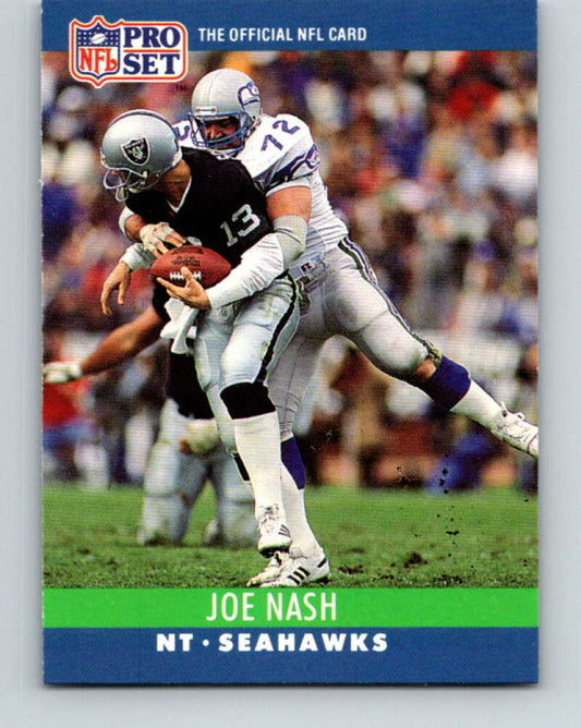 1990 Pro Set #304 Joe Nash Mint Seattle Seahawks  Image 1