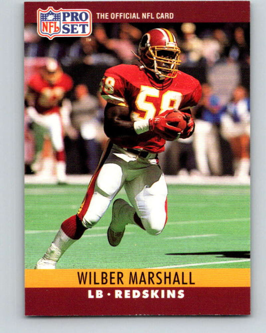1990 Pro Set #326 Wilber Marshall Mint Washington Redskins  Image 1