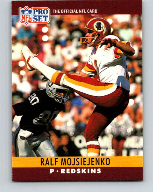 1990 Pro Set #327 Ralf Mojsiejenko Mint Washington Redskins  Image 1