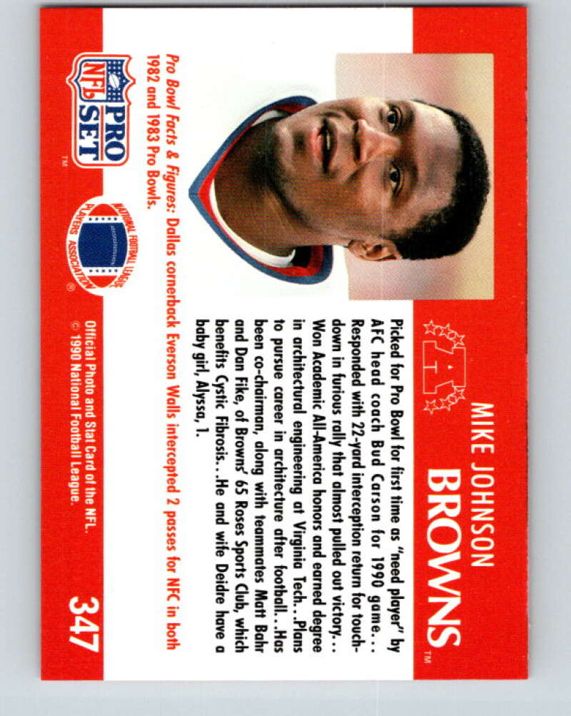1990 Pro Set #346 Tunch Ilkin Mint Pittsburgh Steelers  Image 2