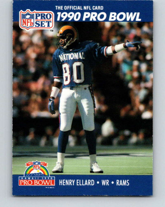 1990 Pro Set #388 Henry Ellard Mint Los Angeles Rams  Image 1