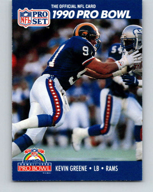 1990 Pro Set #392 Kevin Greene Mint Los Angeles Rams  Image 1