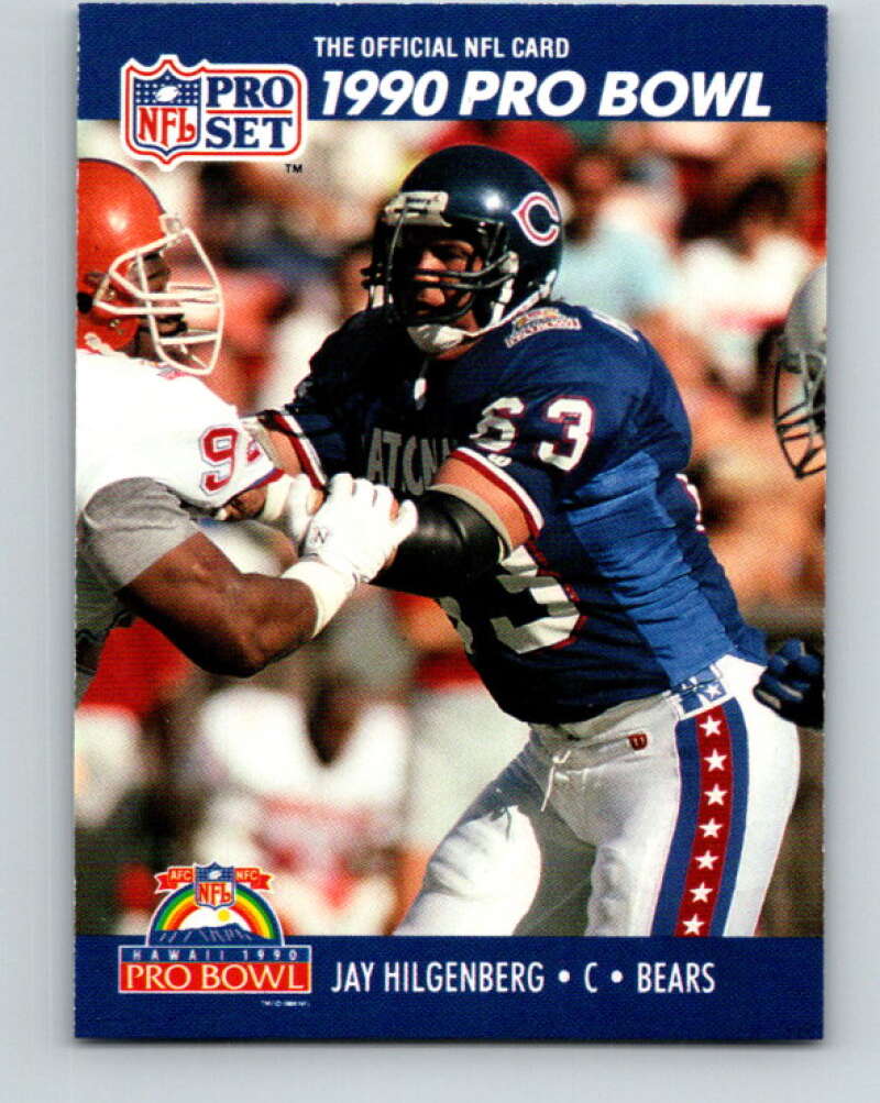 1990 Pro Set #394 Jay Hilgenberg Mint Chicago Bears  Image 1