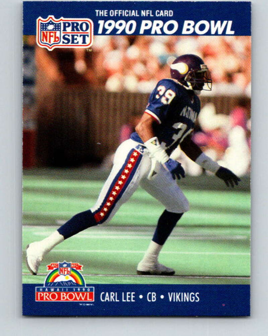 1990 Pro Set #399 Carl Lee Mint Minnesota Vikings  Image 1