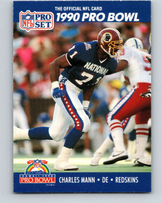 1990 Pro Set #402 Charles Mann Mint Washington Redskins  Image 1