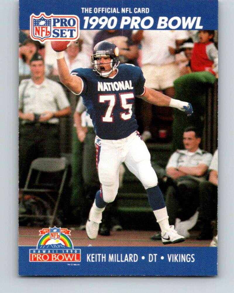 1990 Pro Set #407 Keith Millard Mint Minnesota Vikings  Image 1