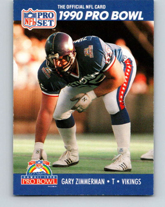 1990 Pro Set #425 Gary Zimmerman Mint Minnesota Vikings  Image 1