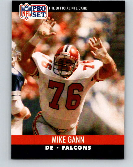 1990 Pro Set #429 Mike Gann Mint Atlanta Falcons  Image 1