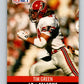 1990 Pro Set #430 Tim Green Mint RC Rookie Atlanta Falcons  Image 1