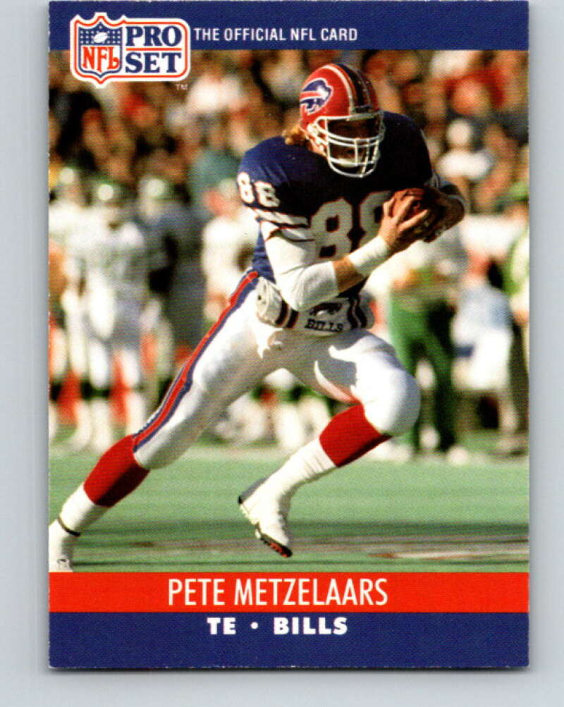 1990 Pro Set #439 Pete Metzelaars Mint Buffalo Bills  Image 1