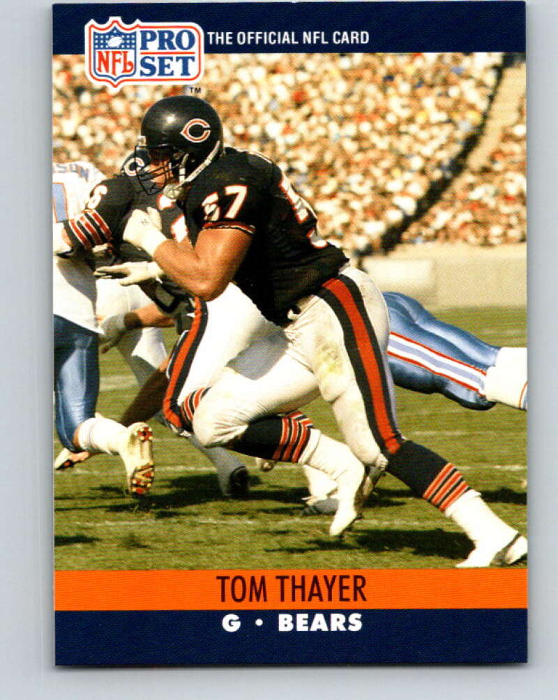 1990 Pro Set #448 Tom Thayer Mint RC Rookie Chicago Bears