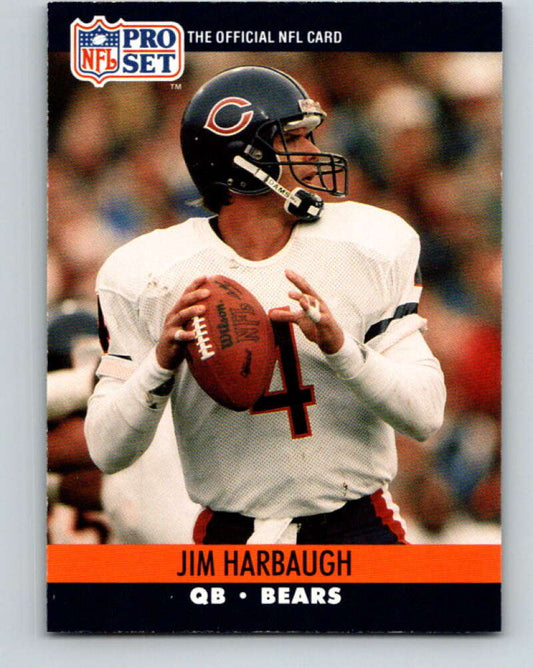 1990 Pro Set #452 Jim Harbaugh Mint Chicago Bears  Image 1