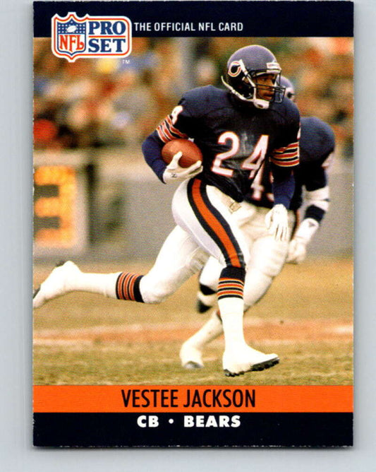 1990 Pro Set #453 Vestee Jackson Mint Chicago Bears  Image 1