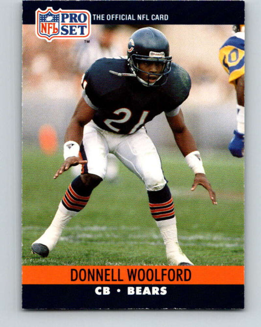 1990 Pro Set #459 Donnell Woolford Mint Chicago Bears  Image 1