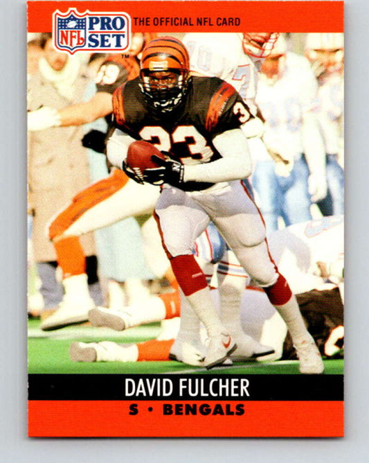 1990 Pro Set #462 David Fulcher Mint Cincinnati Bengals  Image 1