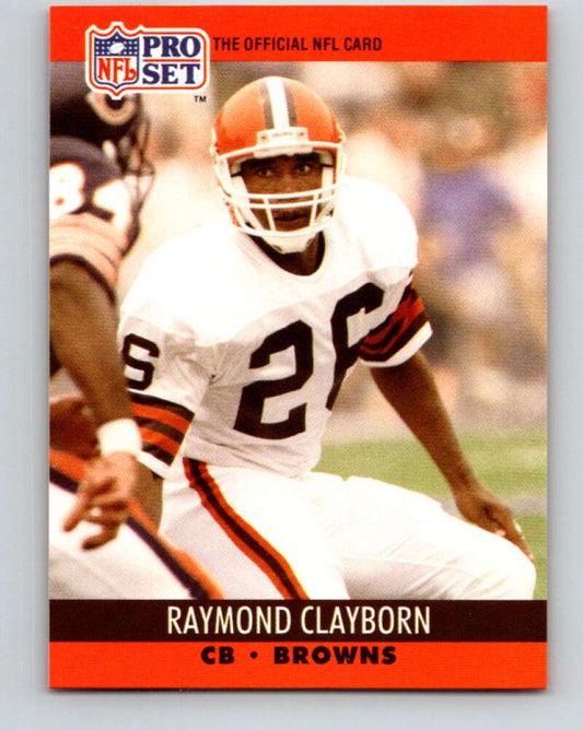 1990 Pro Set #471 Raymond Clayborn Mint Cleveland Browns  Image 1