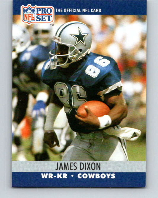 1990 Pro Set #478 James Dixon Mint RC Rookie Dallas Cowboys  Image 1