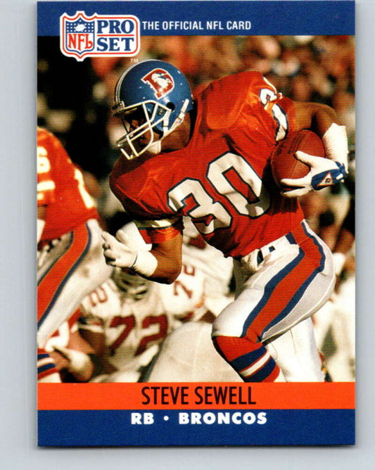 1990 Pro Set #490 Steve Sewell Mint Denver Broncos  Image 1
