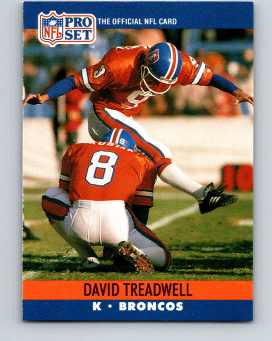 1990 Pro Set #492 David Treadwell Mint Denver Broncos  Image 1