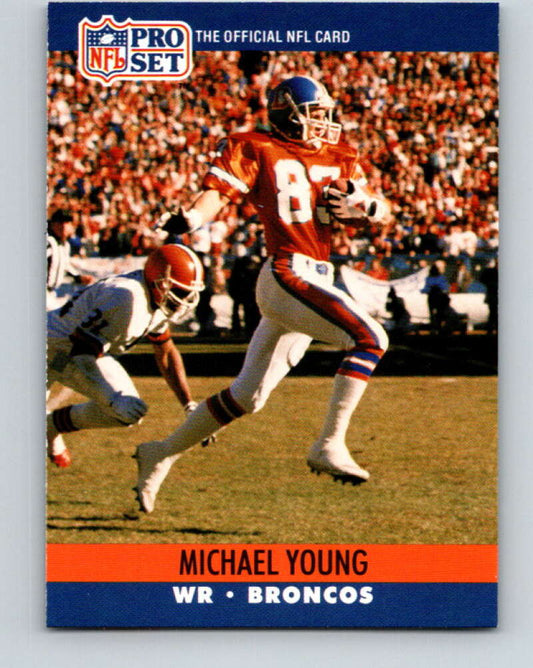 1990 Pro Set #493 Michael Young Mint RC Rookie Denver Broncos