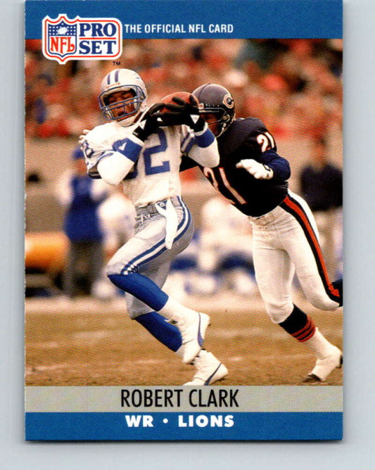 1990 Pro Set #494 Robert Clark Mint RC Rookie Detroit Lions  Image 1
