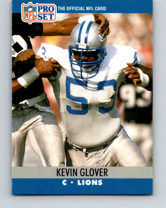 1990 Pro Set #496 Kevin Glover Mint RC Rookie Detroit Lions