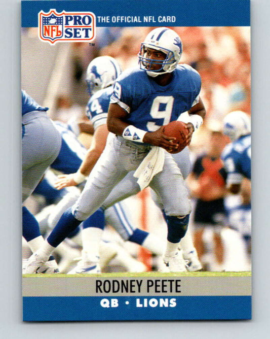 1990 Pro Set #498 Rodney Peete Mint Detroit Lions
