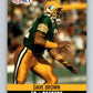 1990 Pro Set #499 Dave Brown Mint Green Bay Packers  Image 1