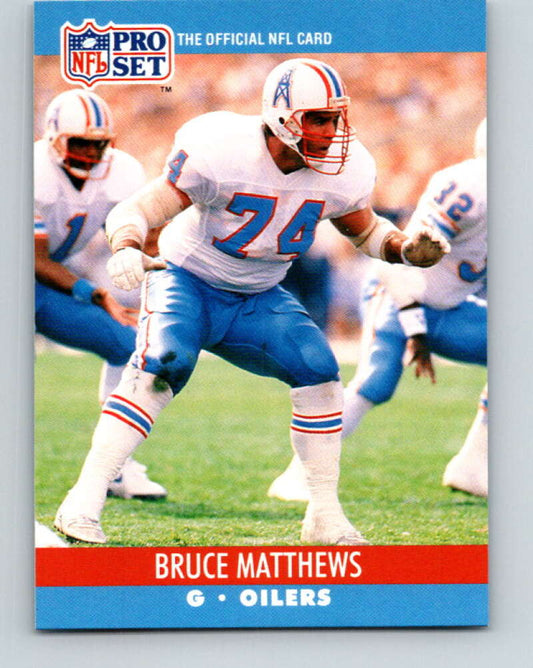 1990 Pro Set #514 Bruce Matthews Mint Houston Oilers  Image 1