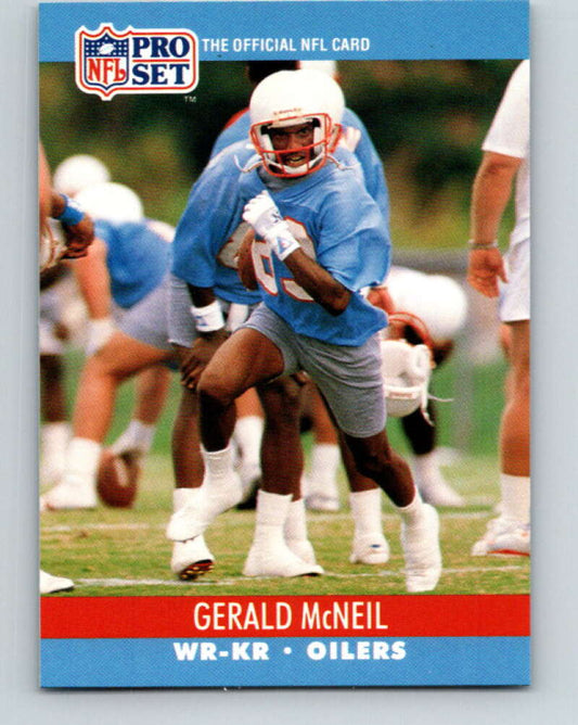 1990 Pro Set #515 Gerald McNeil Mint Houston Oilers  Image 1