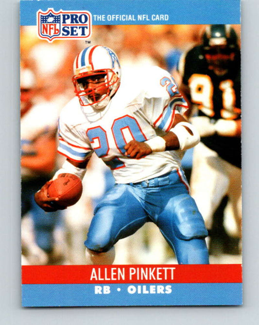 1990 Pro Set #519 Allen Pinkett Mint Houston Oilers  Image 1