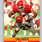 1990 Pro Set #531 Chris Martin Mint RC Rookie Kansas City Chiefs  Image 1