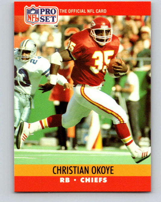 1990 Pro Set #532 Christian Okoye Mint Kansas City Chiefs