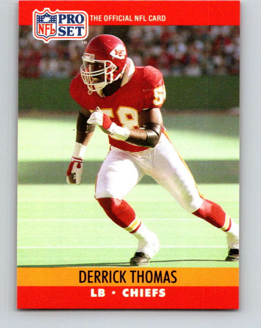 1990 Pro Set #536 Derrick Thomas Mint Kansas City Chiefs  Image 1