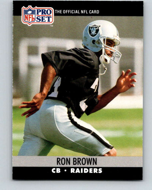 1990 Pro Set #541 Ron Brown Mint Los Angeles Raiders  Image 1