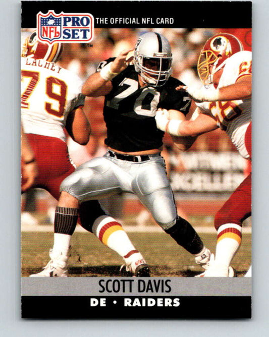 1990 Pro Set #542 Scott Davis Mint Los Angeles Raiders
