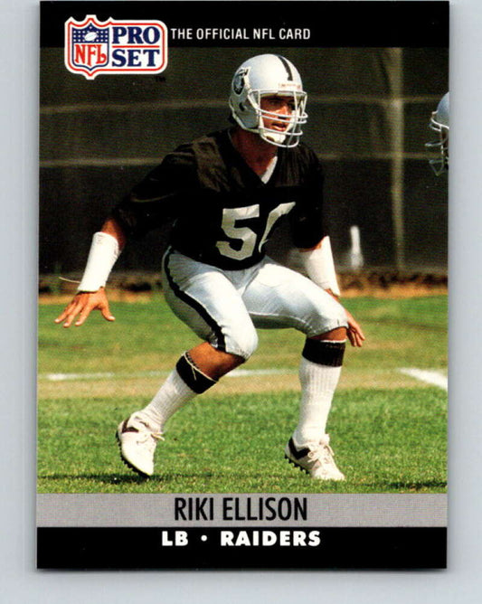 1990 Pro Set #543 Riki Ellison Mint Los Angeles Raiders  Image 1