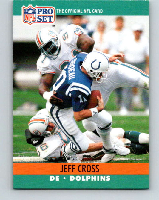 1990 Pro Set #557 Jeff Cross Mint Miami Dolphins