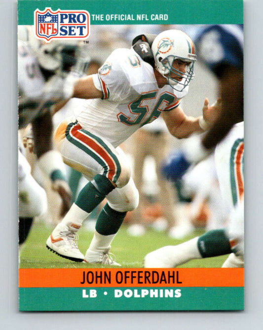 1990 Pro Set #562 John Offerdahl Mint Miami Dolphins  Image 1