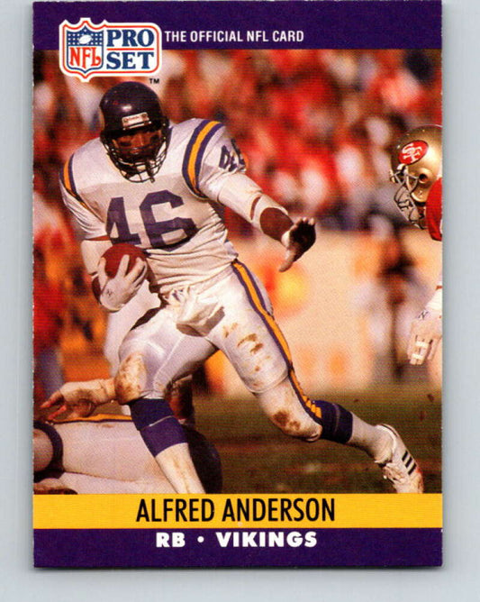 1990 Pro Set #565 Alfred Anderson Mint Minnesota Vikings  Image 1
