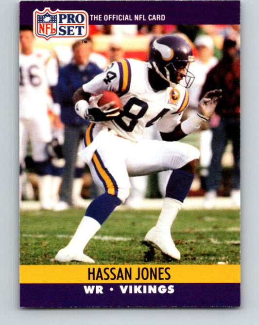 1990 Pro Set #570 Hassan Jones Mint Minnesota Vikings  Image 1