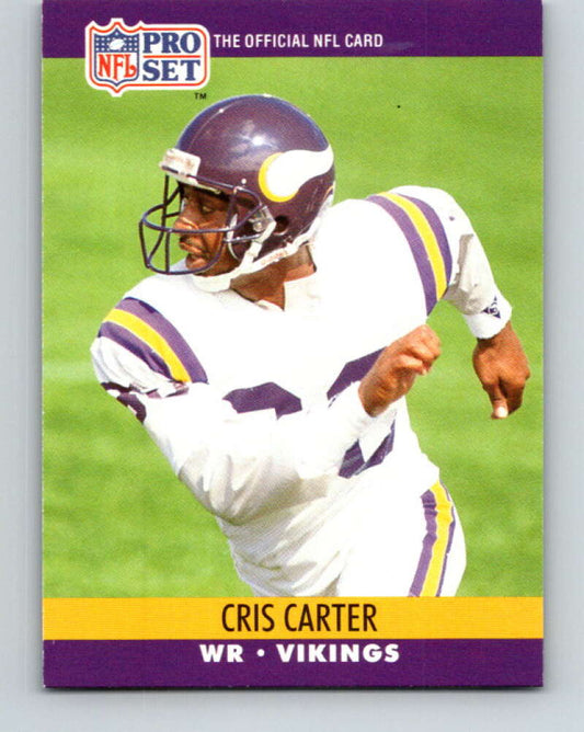 1990 Pro Set #571 Cris Carter Mint Minnesota Vikings  Image 1