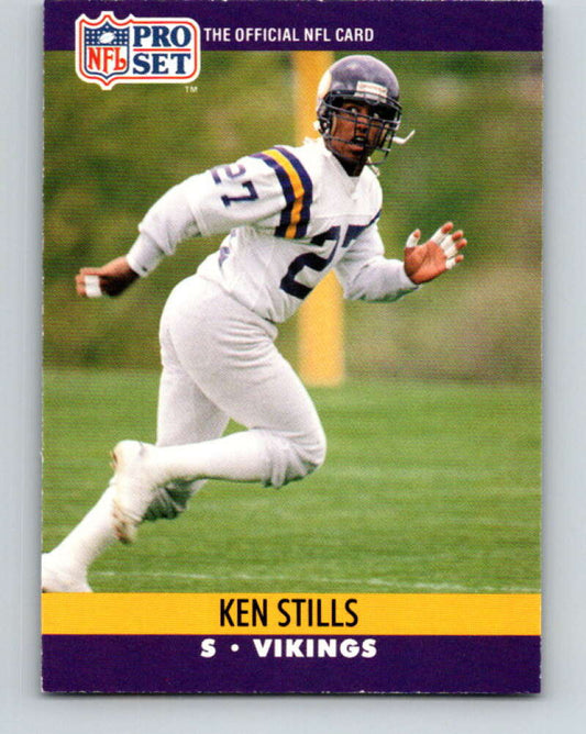 1990 Pro Set #574 Ken Stills Mint RC Rookie Minnesota Vikings  Image 1