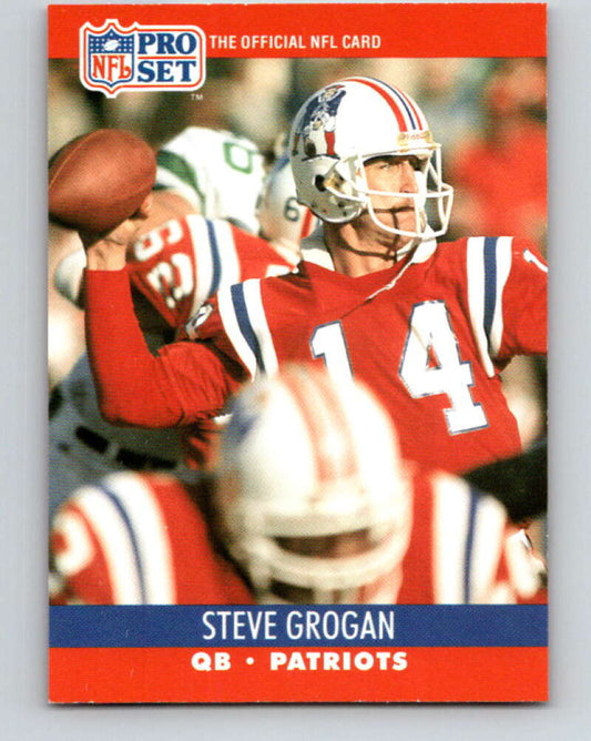 1990 Pro Set #580 Steve Grogan Mint New England Patriots