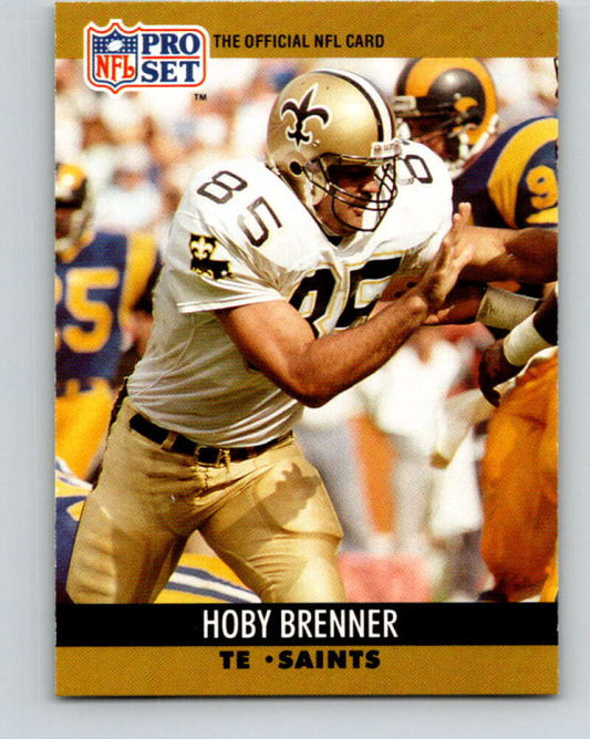 1990 Pro Set #585 Hoby Brenner Mint New Orleans Saints  Image 1