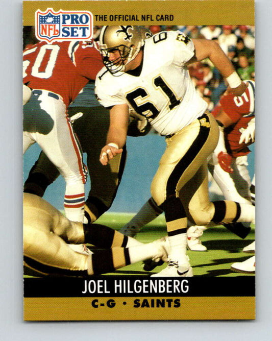 1990 Pro Set #588 Joel Hilgenberg Mint RC Rookie New Orleans Saints  Image 1