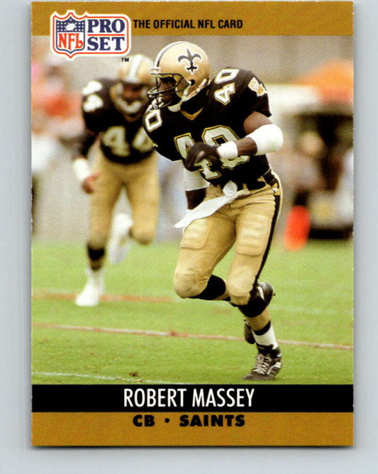 1990 Pro Set #589 Robert Massey Mint New Orleans Saints  Image 1