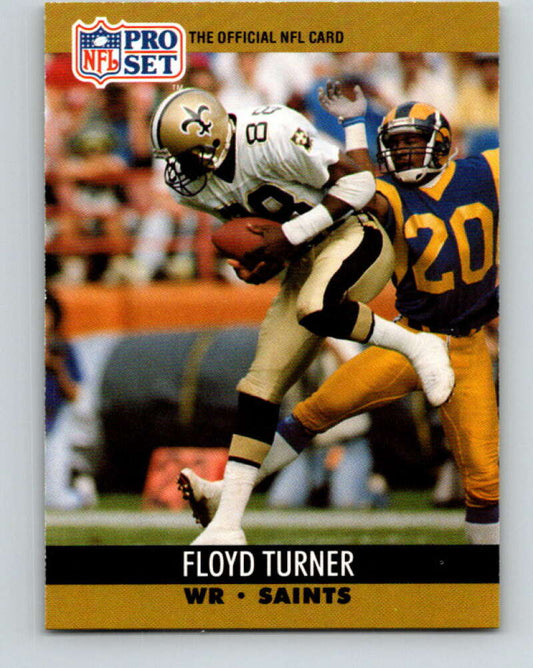 1990 Pro Set #590 Floyd Turner Mint New Orleans Saints  Image 1