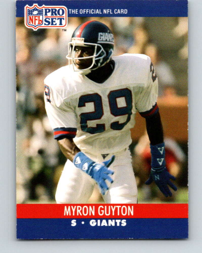 1990 Pro Set #595 Myron Guyton Mint New York Giants  Image 1